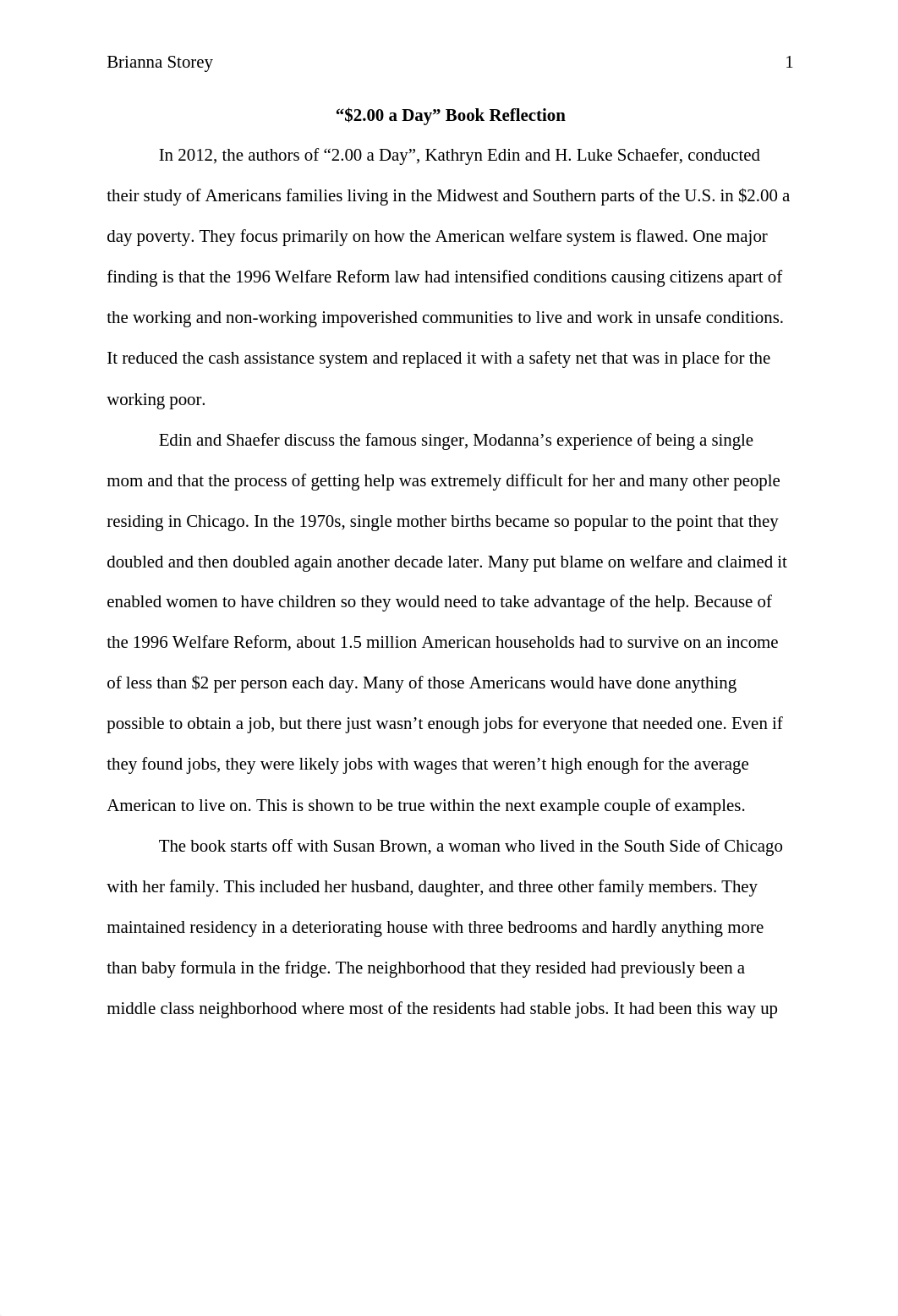 $2.00 a Day Book Reflection.docx_dcj314ozdaz_page1