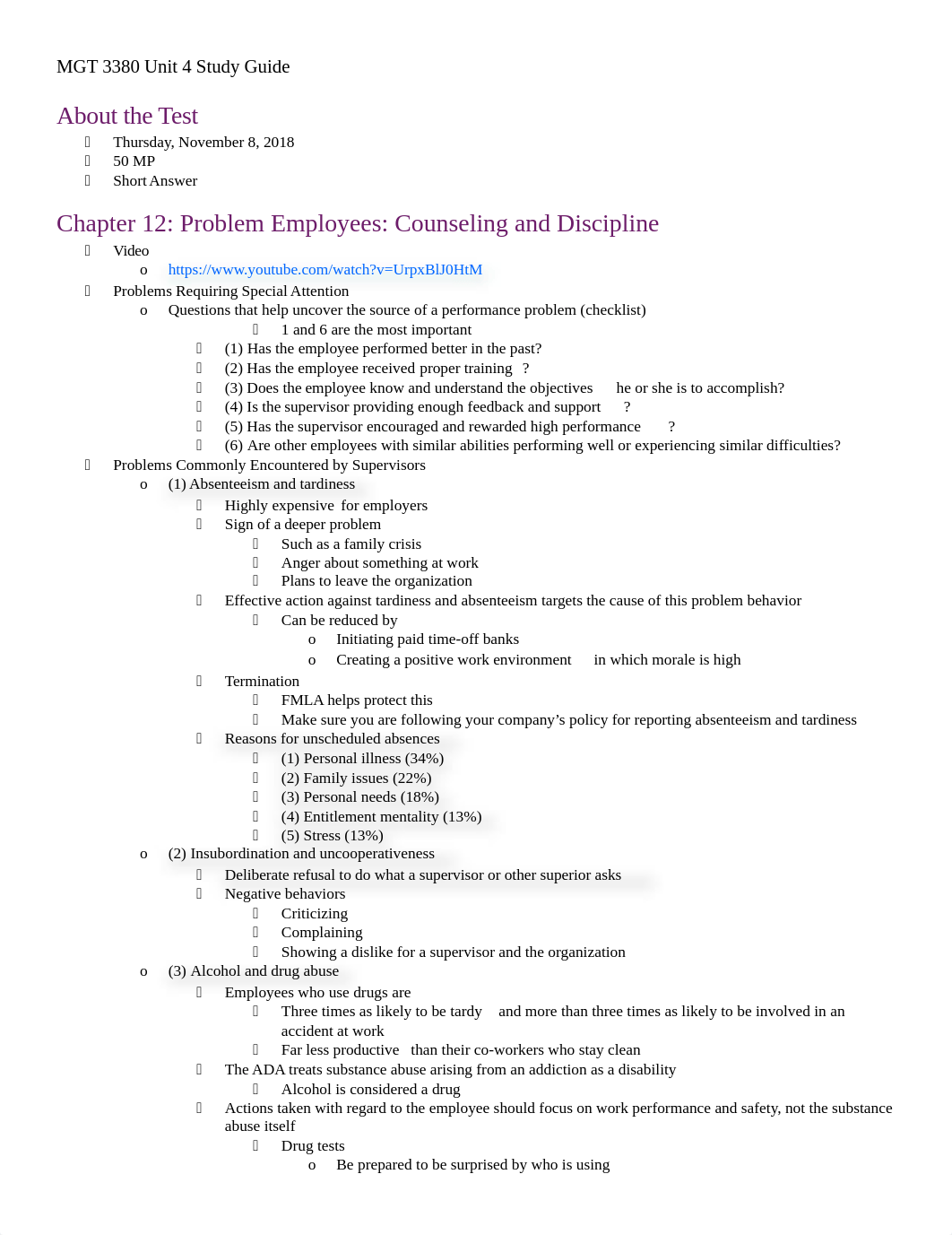 MGT 3380 Unit 4 Study Guide.docx_dcj668bmdf0_page1