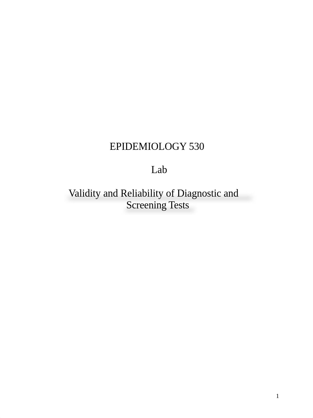 Shikha_Lab 9 - Validity and Reliability of Diagnostic and Screening Tests.docx_dcjddf4d3hs_page1