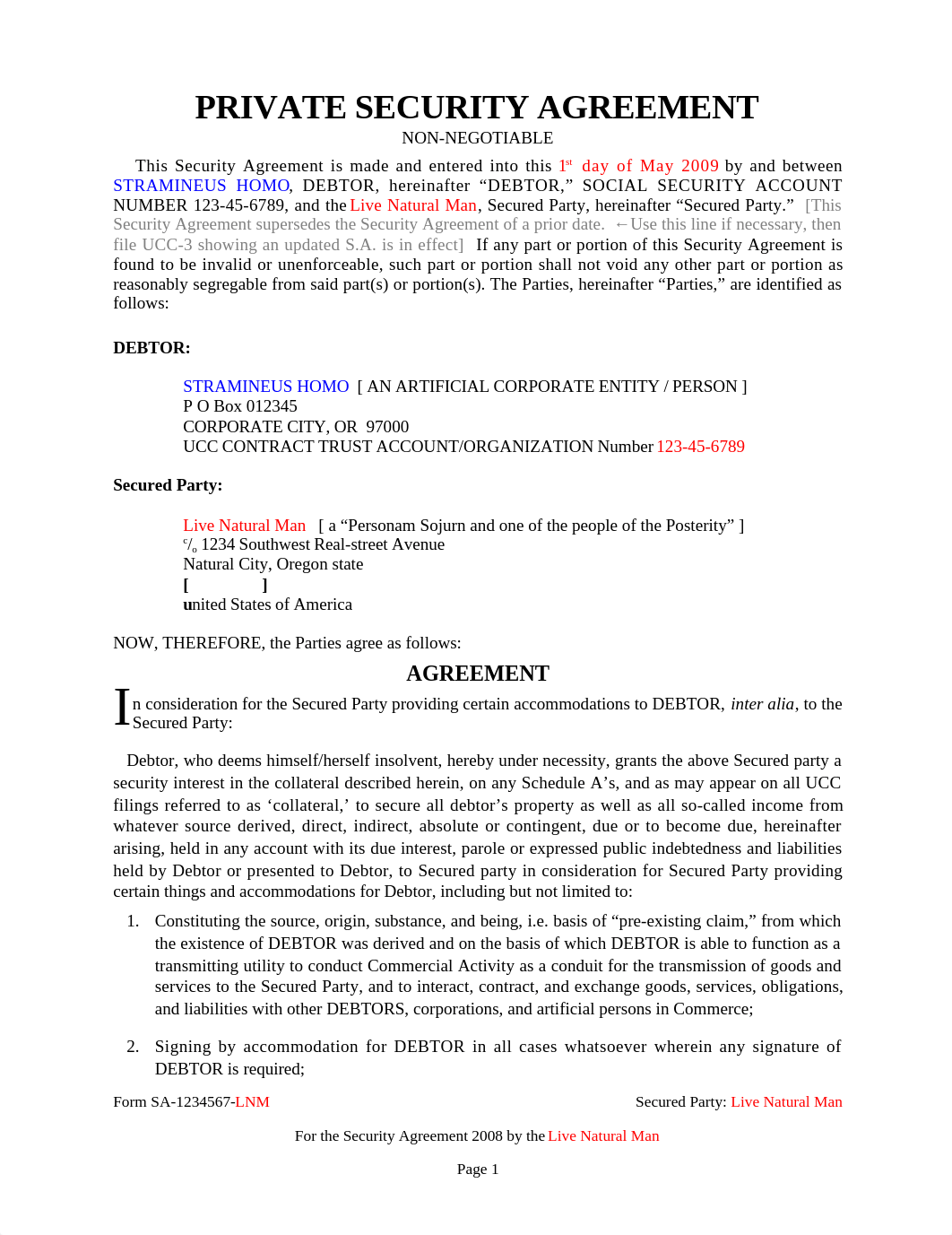 1 NEW SECURITY AGREEMENT 10-15-08 3.doc_dcjetdthgwy_page1