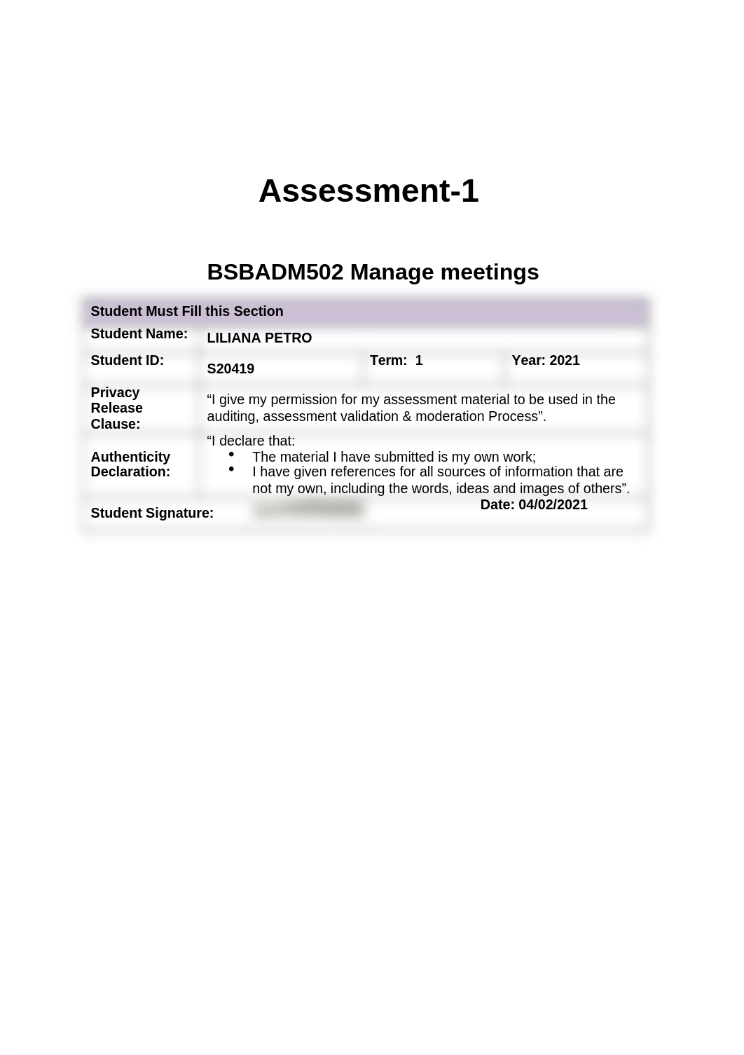 BSBADM502 Assessment-1 Manage Meetings.docx_dcjklkdh02u_page1