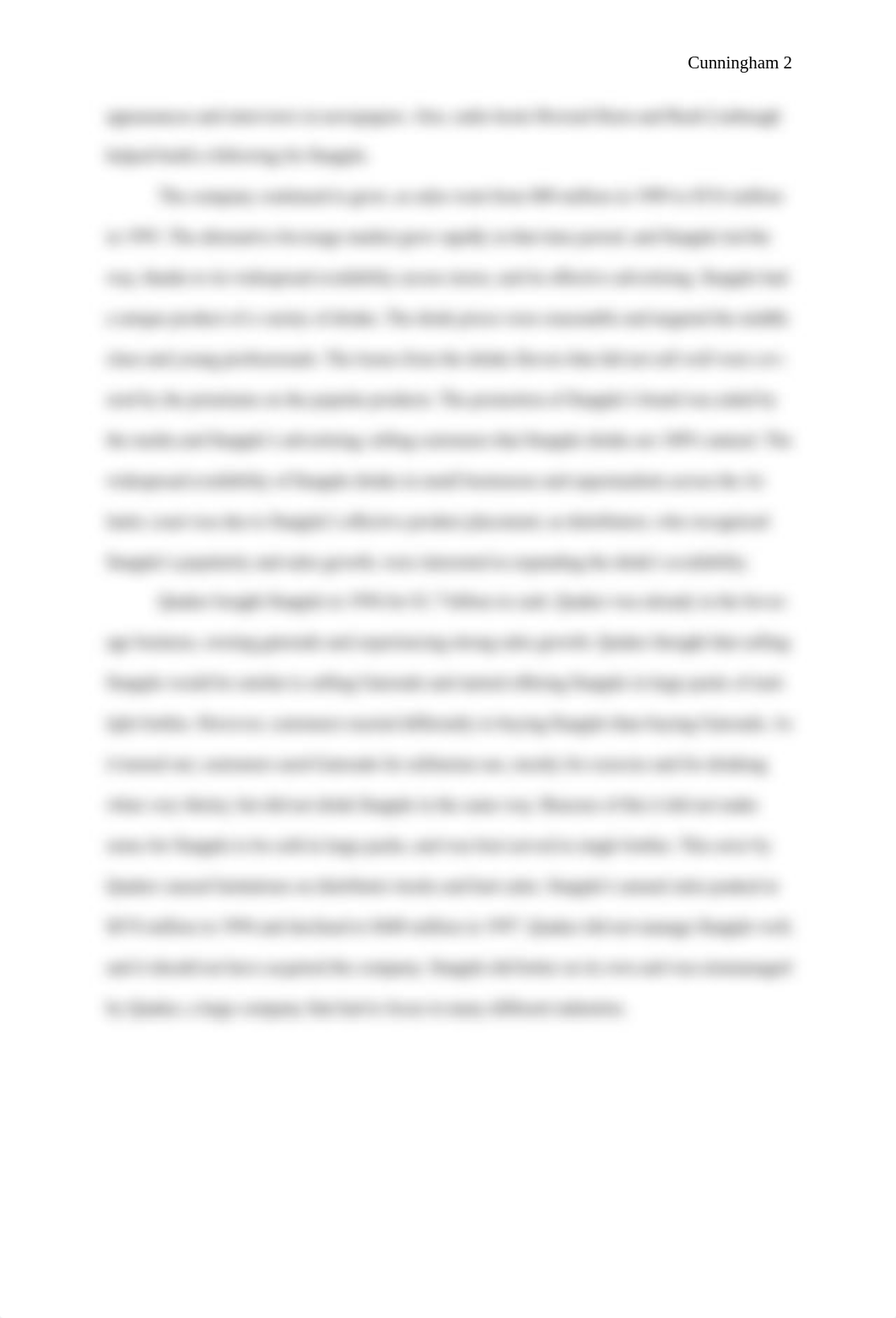 Introduction to Marketing Snapple Case Study.doc_dcjuhdm98tk_page2