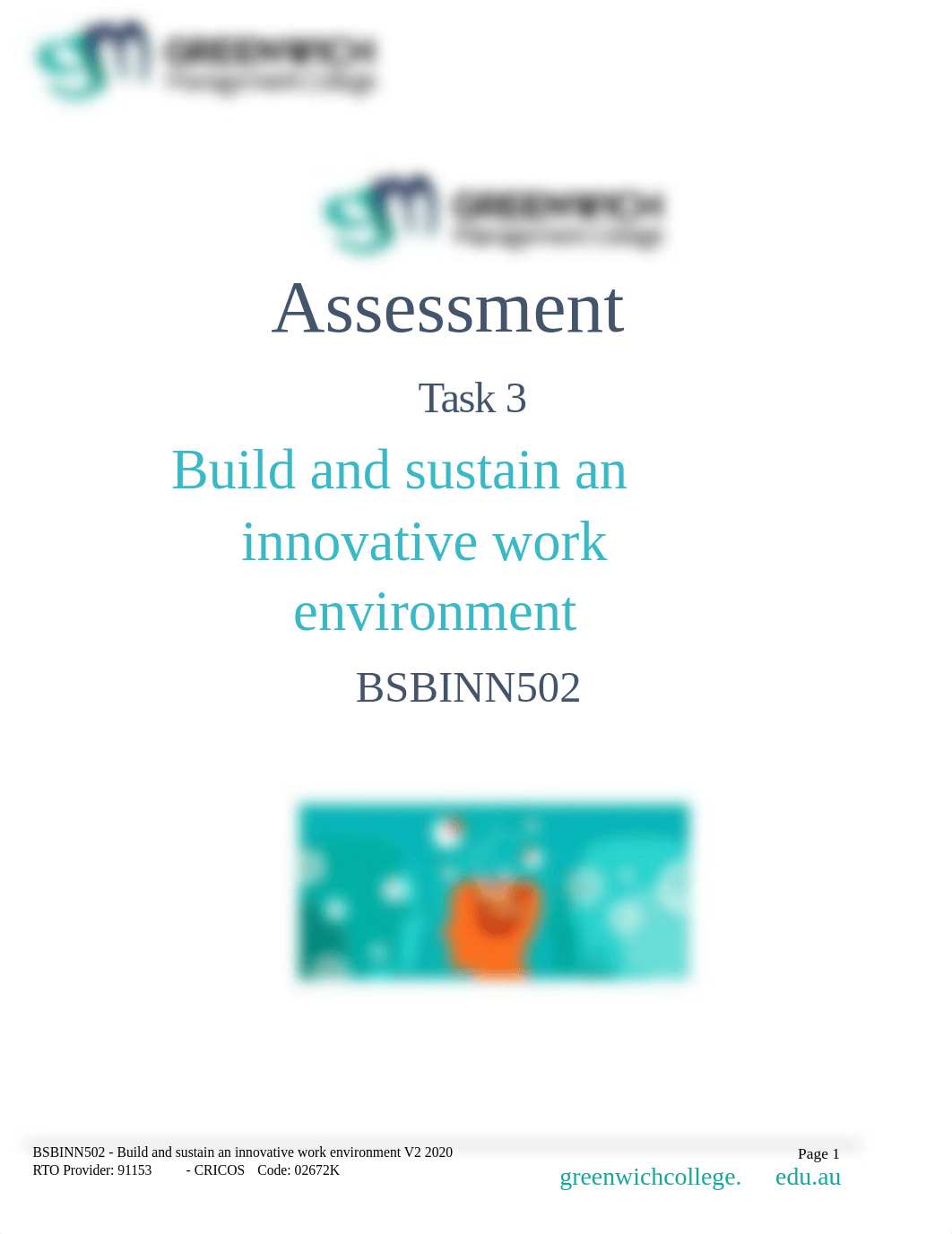 BSBINN502 - Build and sustain an innovative work environment-  Assessment Task 3. Luis Deluquez.docx_dcklu0qv5gz_page1