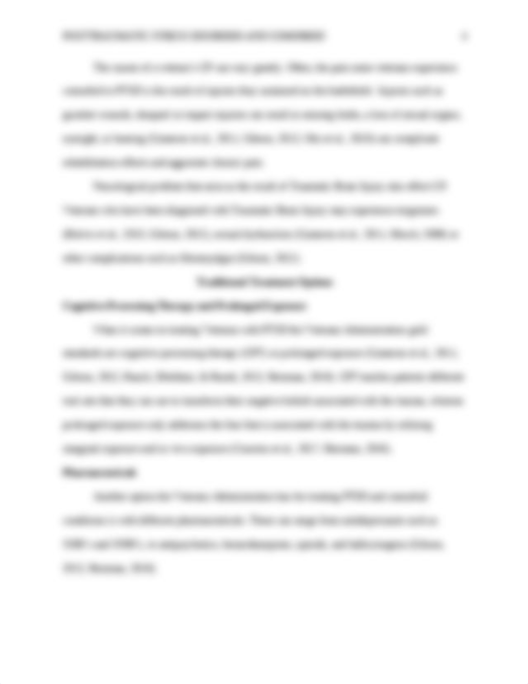 Posttraumatic Stress Disorder and Comorbid Conditions in Veterans Integrated Treatment Options.docx_dckmgbina2k_page4