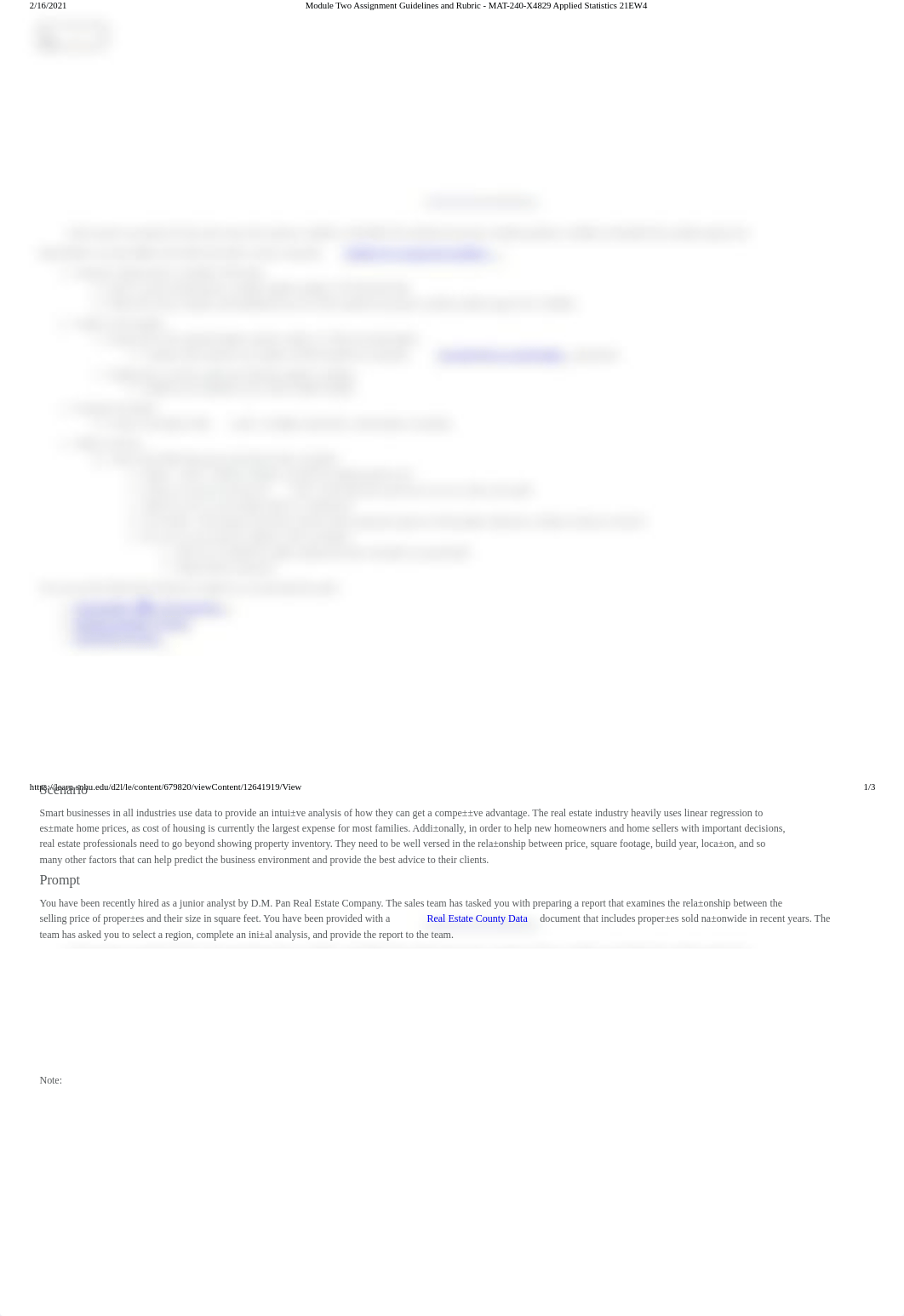 Module Two Assignment Guidelines and Rubric - MAT-240-X4829 Applied Statistics 21EW4.pdf_dckt40hdyoi_page1