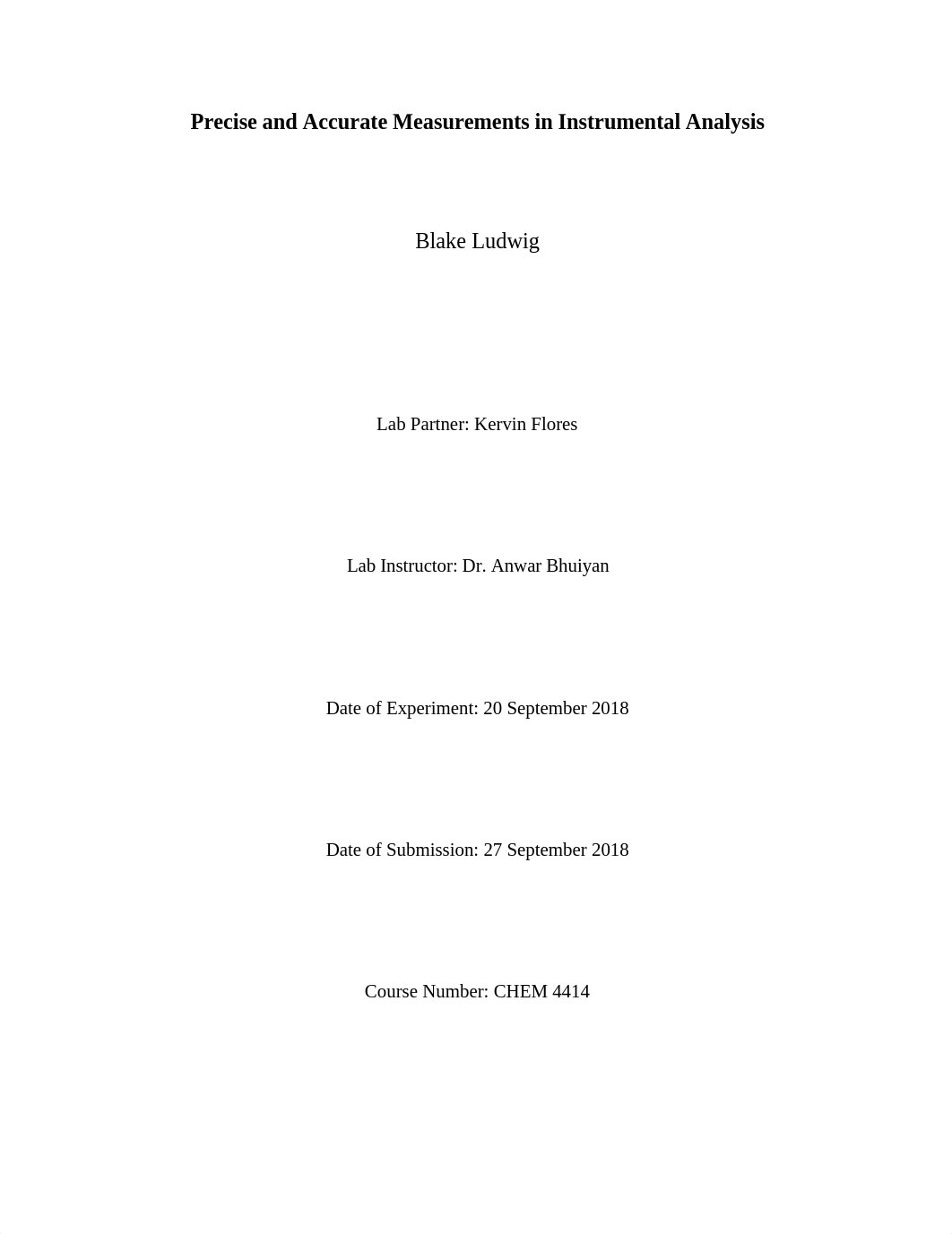 Lab Report 1 Precise and Accurate Measurements in Instrumental Analysis.docx_dcl1ywnjf13_page1