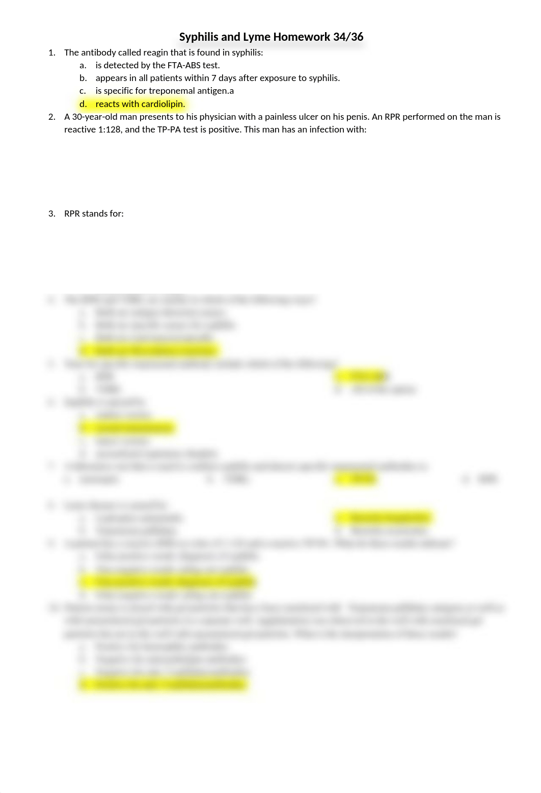 Immunology HW 10 Syphilis and Lyme.docx_dcl4xtrxpjd_page1