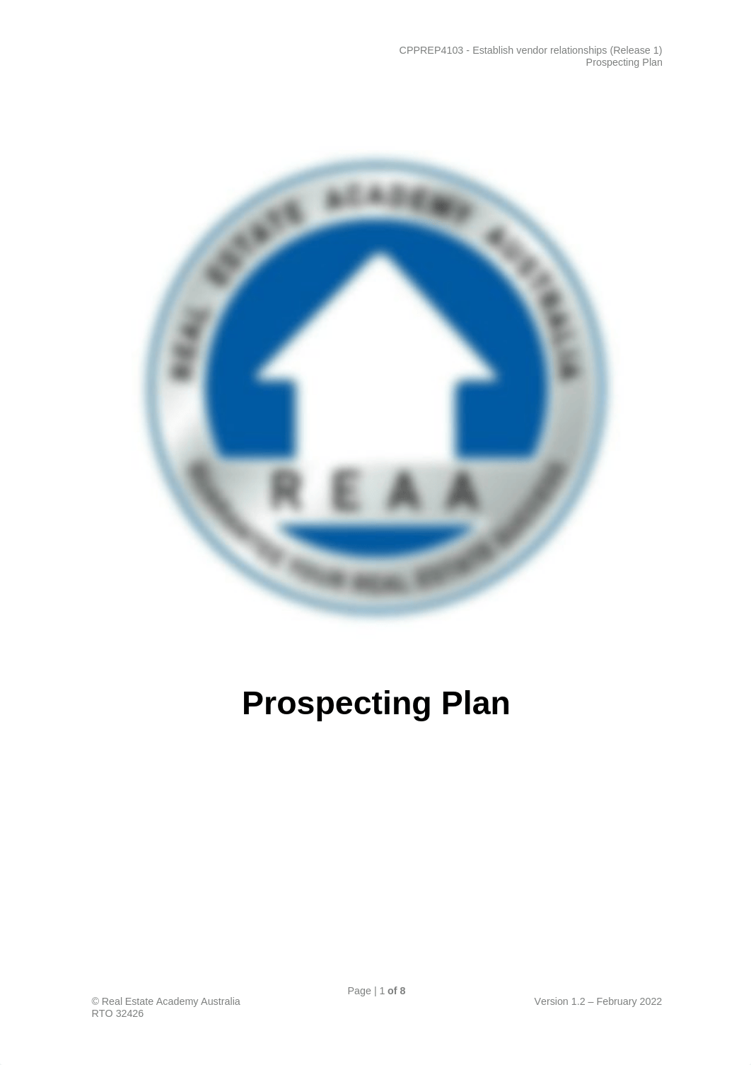 REAA - CPPREP4103 - Prospecting Plan QLD v1.2.docx_dclbxot5o5q_page1