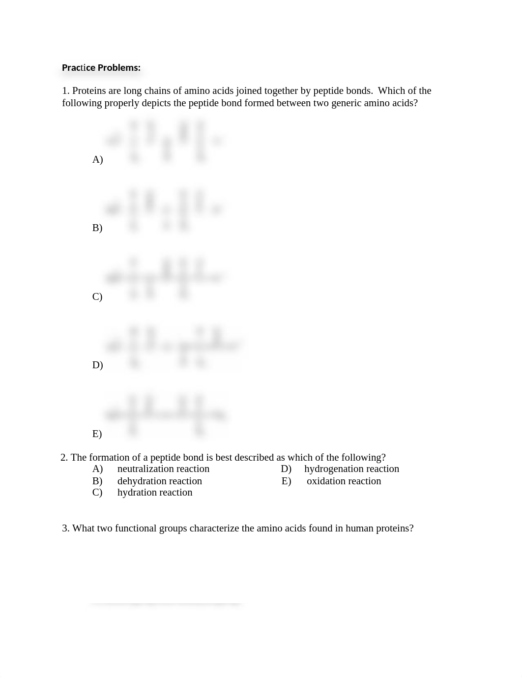 Practice Problem - Proteins, Carobohydrates, Lipids, Nucleic acids (1)_dclrz2etxi8_page1