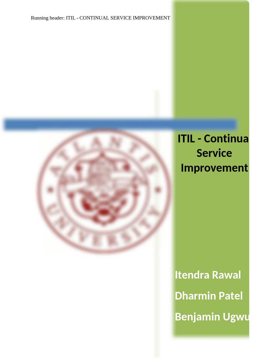 Final Project_Continual Service Improvement.docx_dcm8sy6r73r_page1