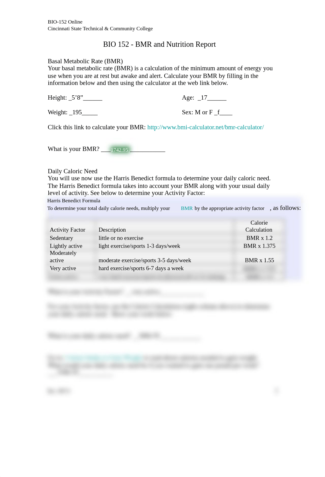 My BMR and Nutrition Report.doc_dcmksjczn7v_page1