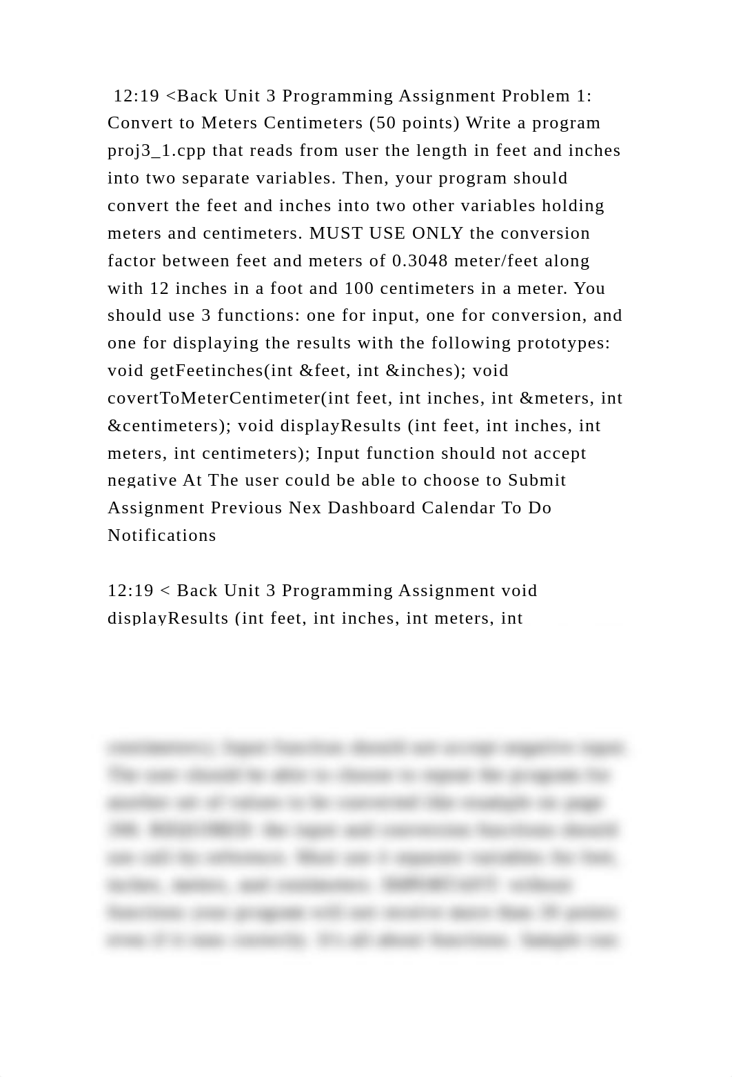 1219 Back Unit 3 Programming Assignment Problem 1 Convert to Meter.docx_dcng79p17tc_page2