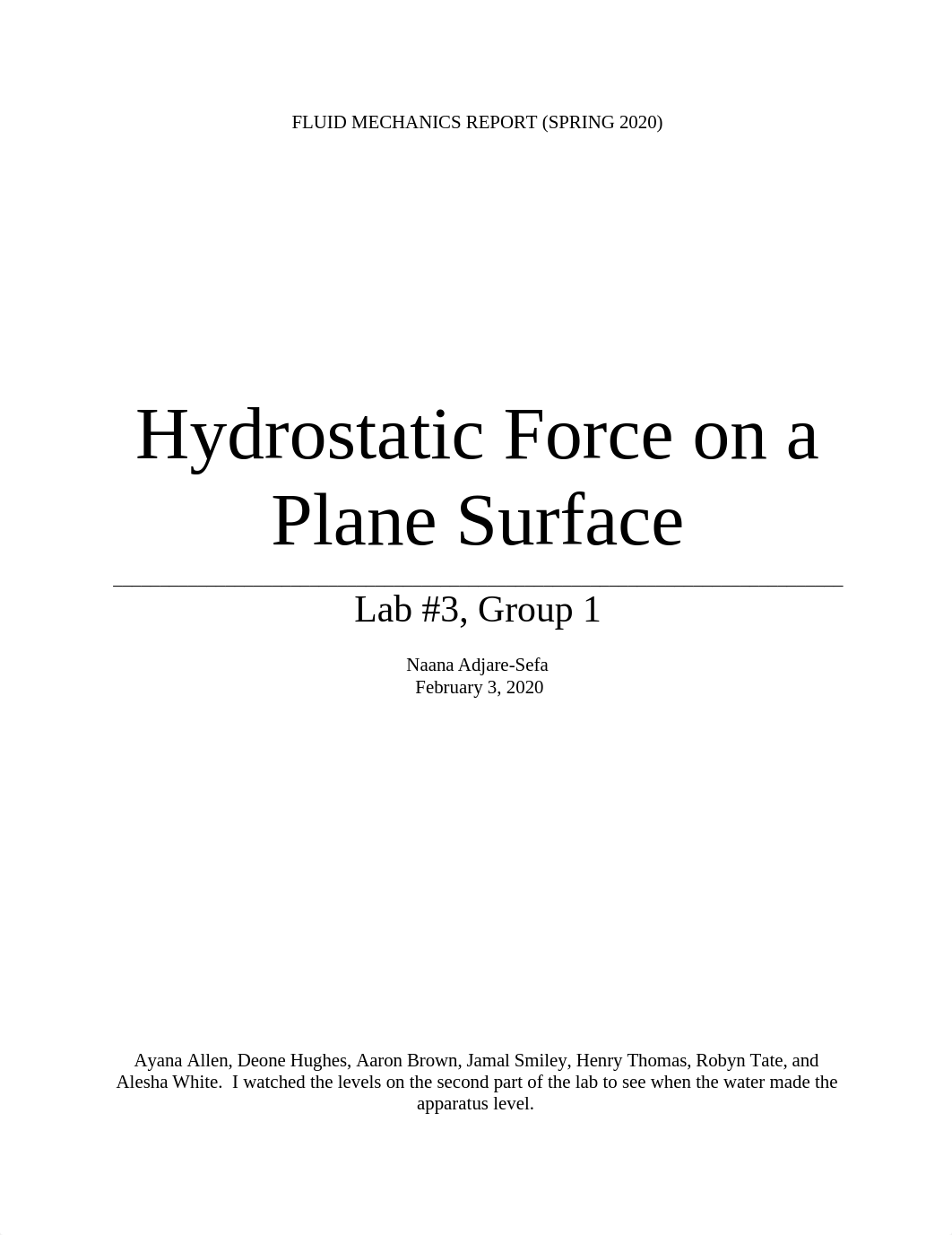 Lab 3 Hydrostatic Force on a Plane Surface.docx_dcoeuwn152t_page1