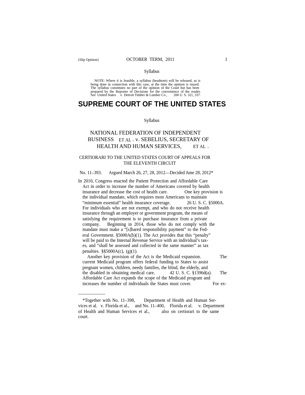 2011 The Supreme Court and The ACA.pdf_dcohfkvhm03_page1