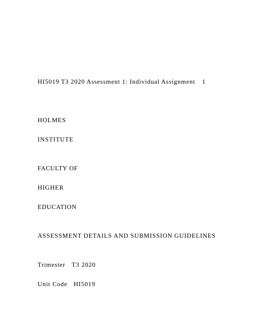 HI5019 T3 2020 Assessment 1 Individual Assignment   1 .docx_dcor3ipodzv_page2