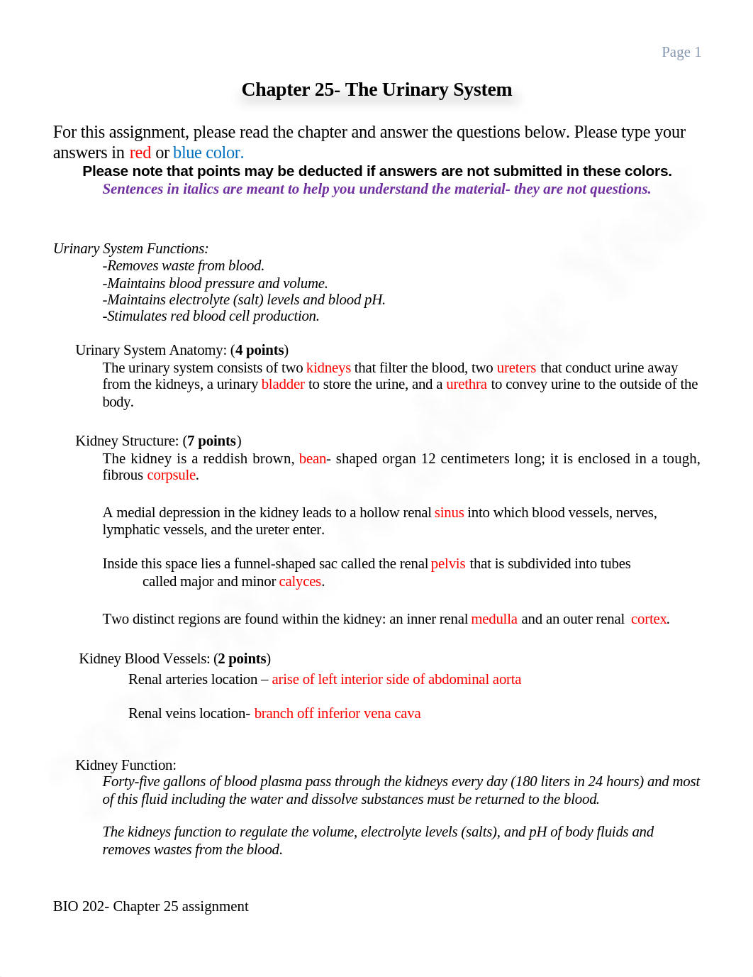 Chapter 25- The Urinary System Assignment20202021.doc_dcov8imn0ev_page1