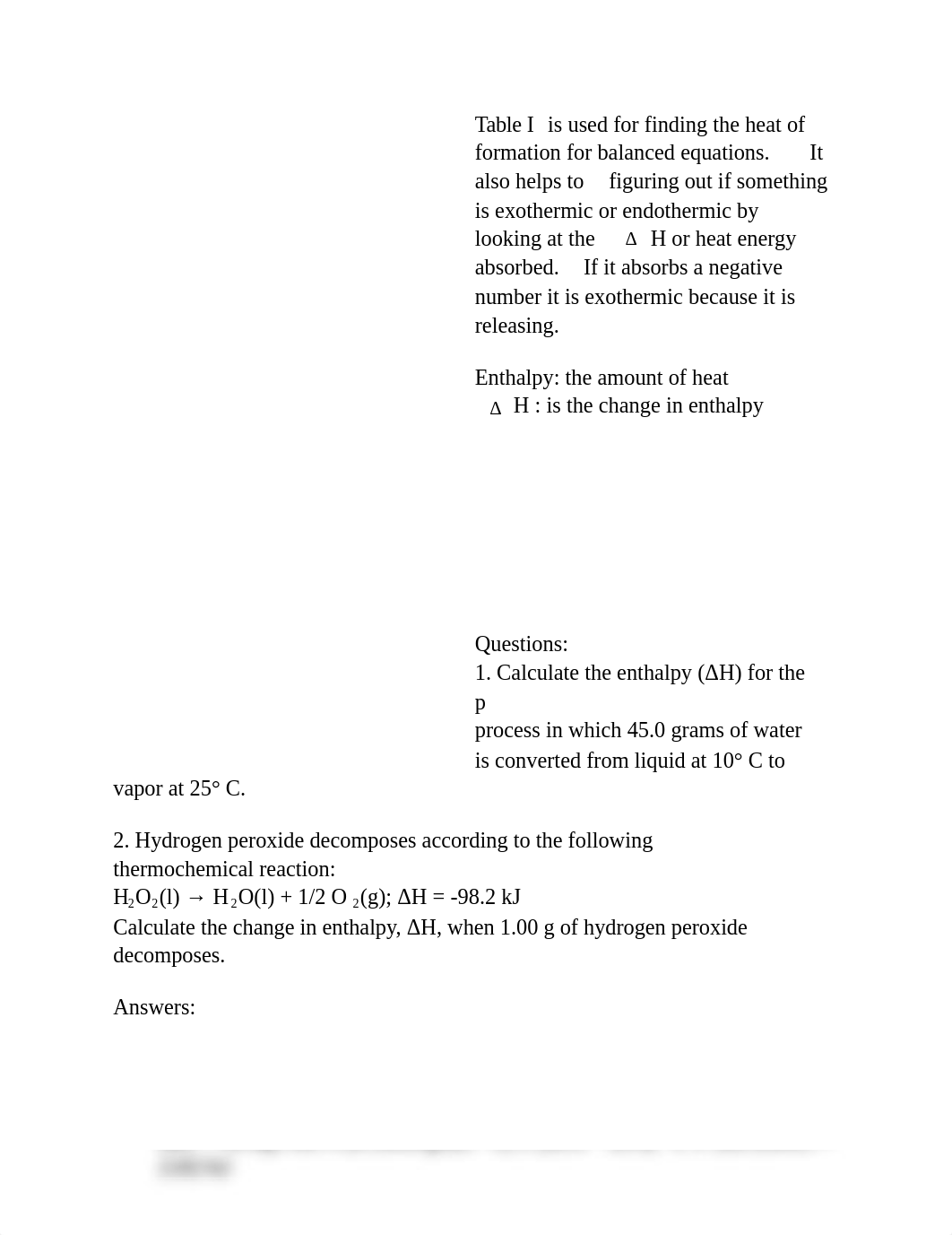 Thermochem: Enthalpy (Table I)_dcovi2l01h6_page1