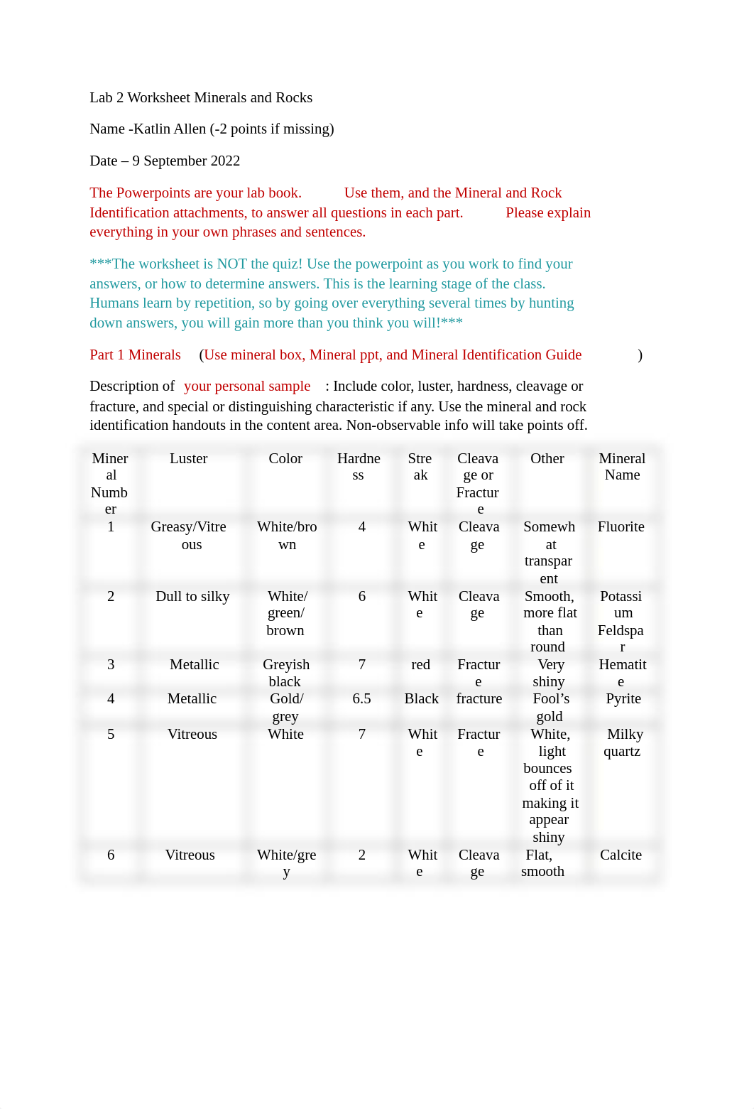 Lab 2 Worksheet Minerals and Rocks-Katlin Allen.docx_dcp3bby1wta_page1