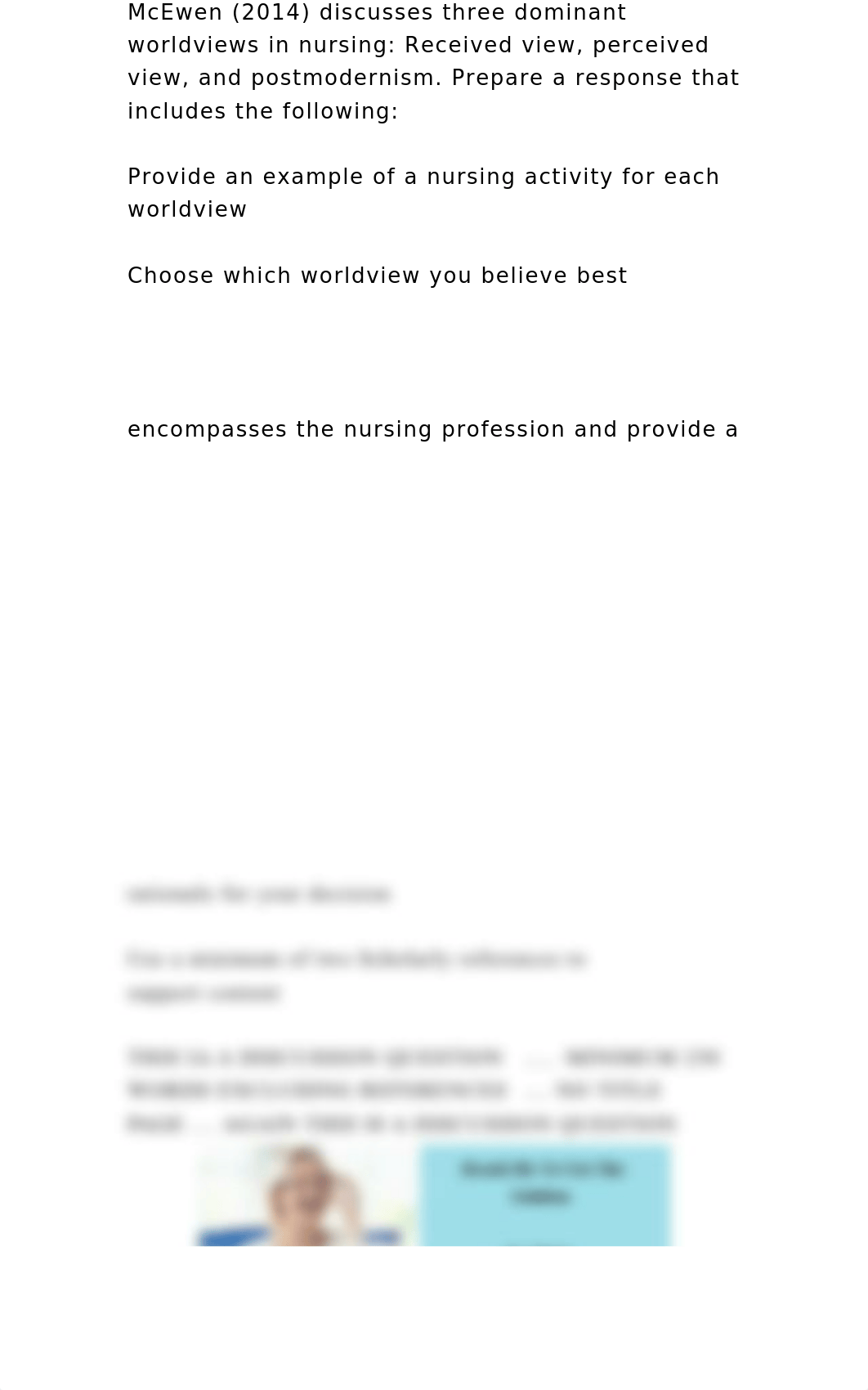 McEwen (2014) discusses three dominant worldviews in nursing Receiv.docx_dcpbq34q9vs_page2