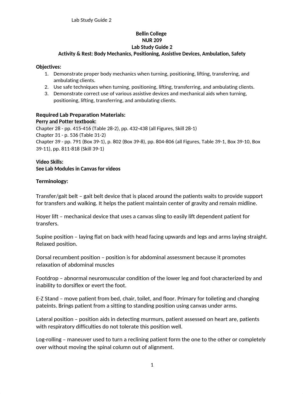 02 Lab Activity and Rest, Body Mech, Positioning, Devices, Ambulation 209.doc_dcpogu7elaf_page1