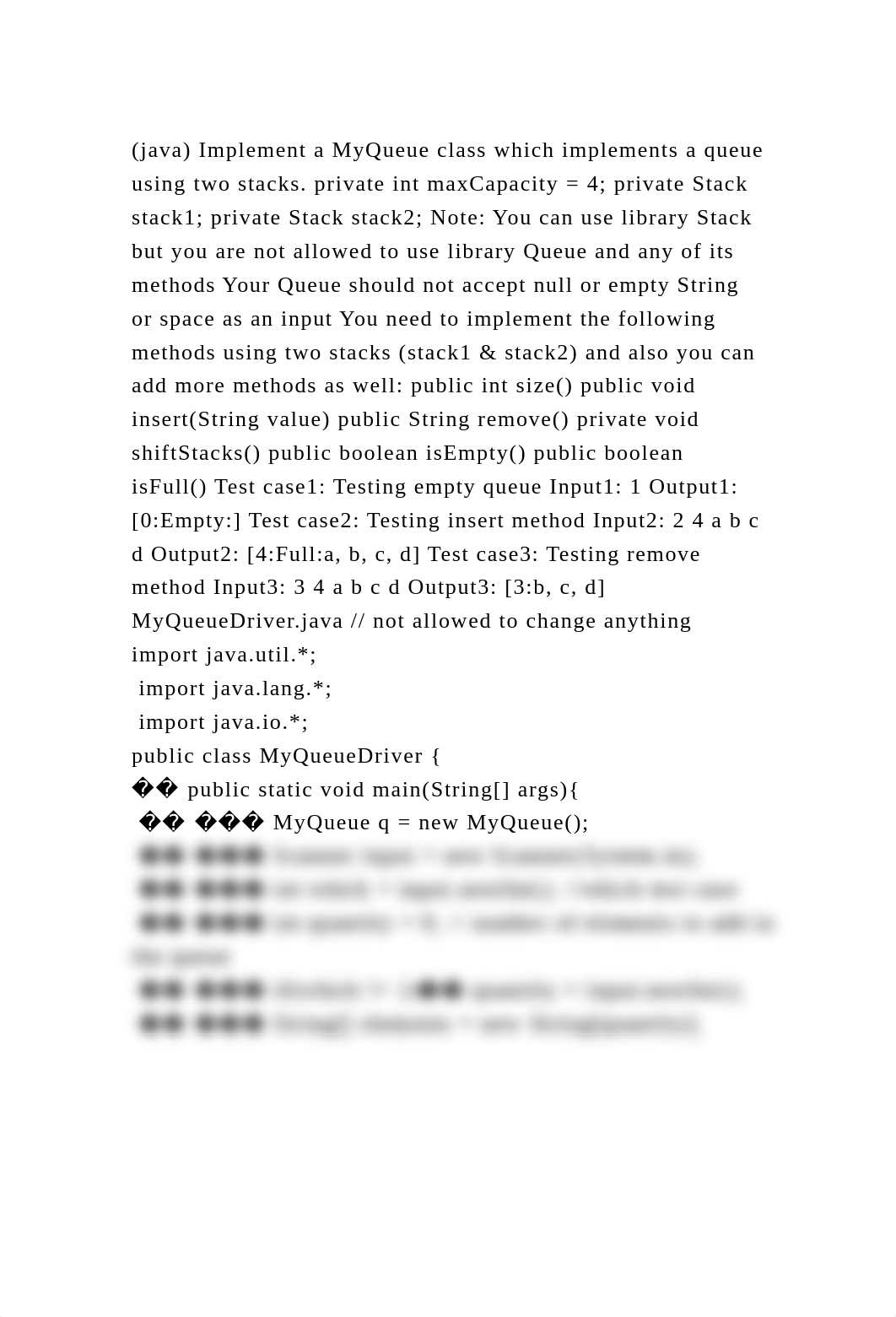 (java) Implement a MyQueue class which implements a queue using two .docx_dcpwsfbzoty_page2