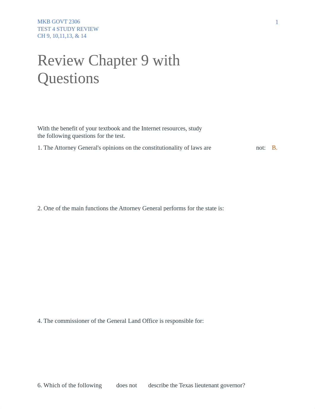 GOVT 2306 Review Chapter 9. 10. 11. 13. 14. with Questions for TEST FOUR 7 April.docx_dcq3neha77s_page1