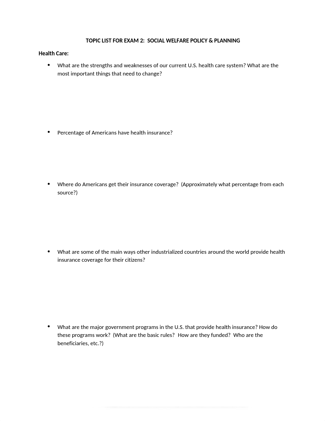 Social policy study guide exam 2 .docx_dcq9iw7j2it_page1