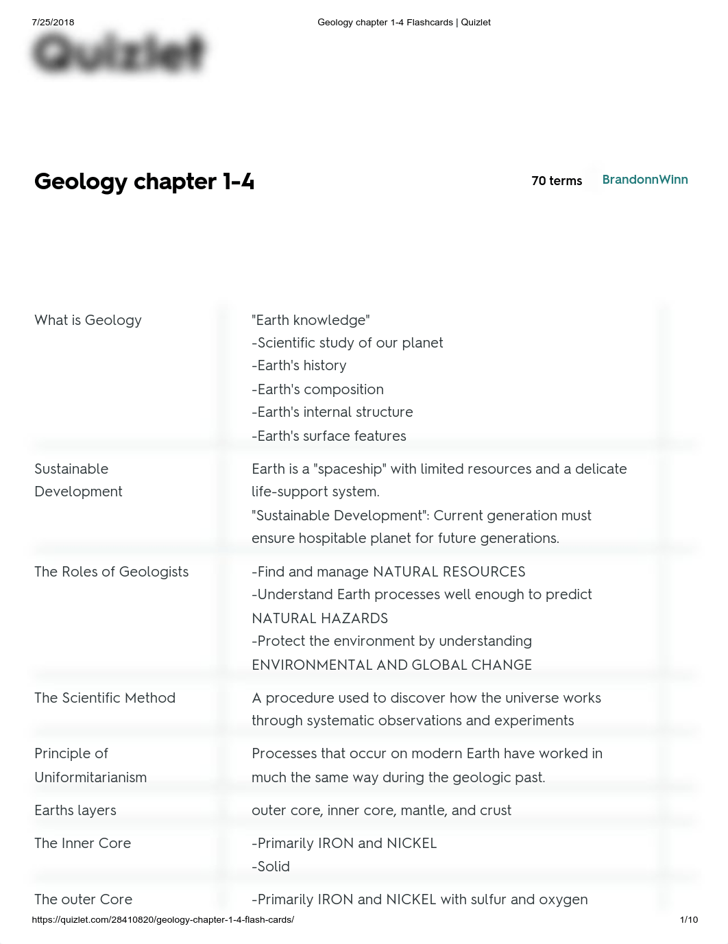 Geology chapter 1-4 Flashcards _ Quizlet.pdf_dcqs1fw6few_page1