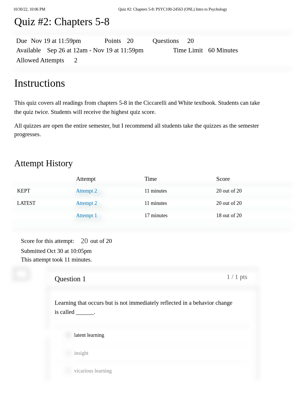 Quiz #2_ Chapters 5-8_ PSYC100-24563 (ONL) Intro to Psychology 1.pdf_dcqzhl993nw_page1