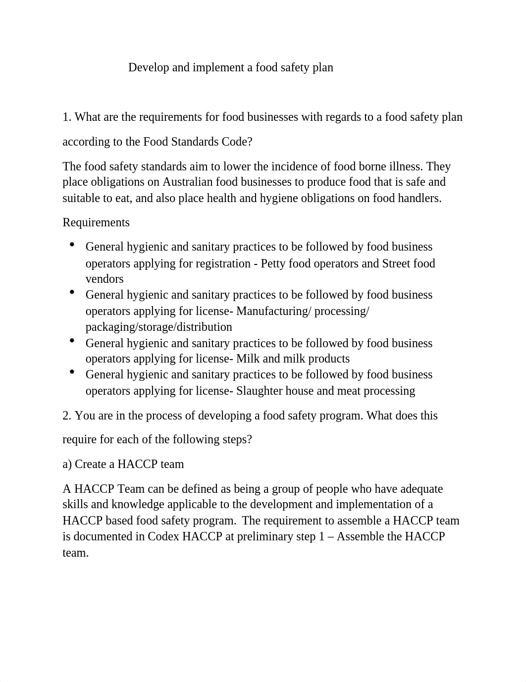 Develop and implement a food safety plan.docx_dcr80rfq0k5_page1