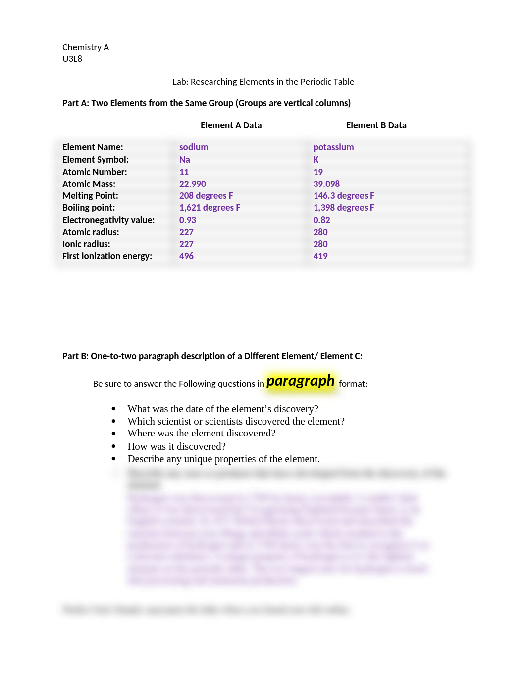 U3L9 Researching Elements Answer Sheet template .docx_dcrevh502xt_page1