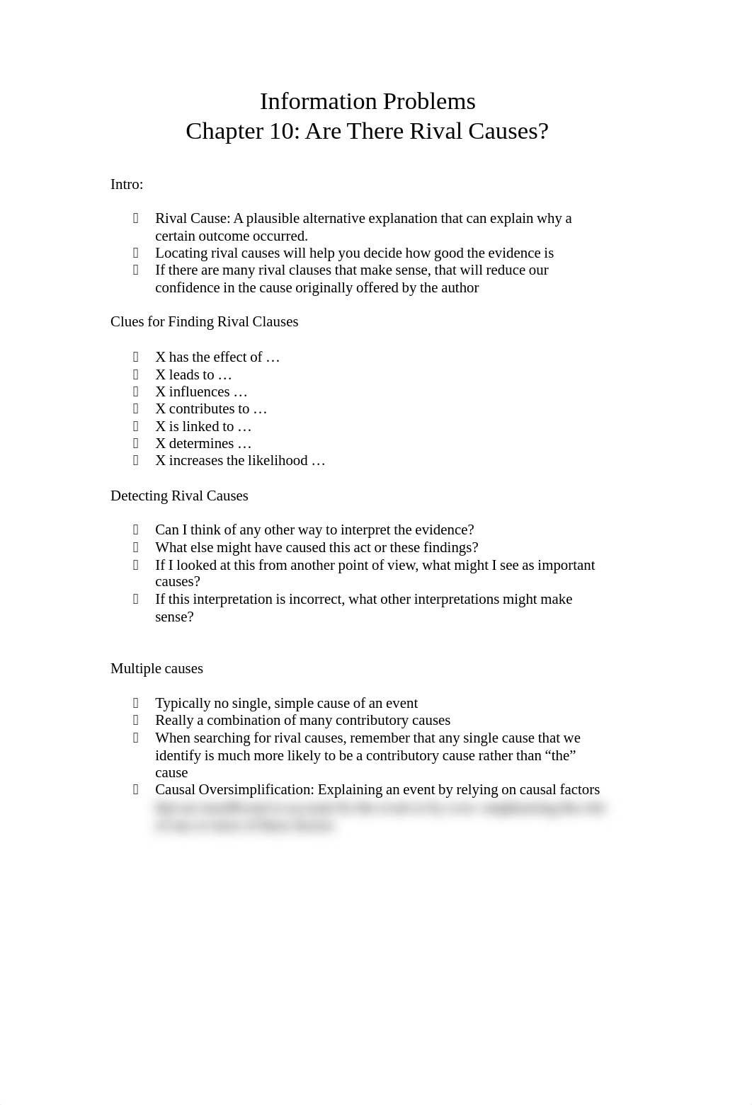 Info Sci 210 Chapter 10 Lecture Notes in Finding Rival Causes_dcrkm8e5csm_page1