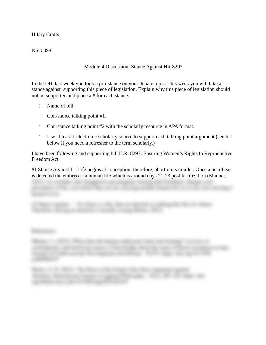 NSG 398-Module 4 Discussion-Stance Against HR 8297.docx_dcs1f3z79nm_page1