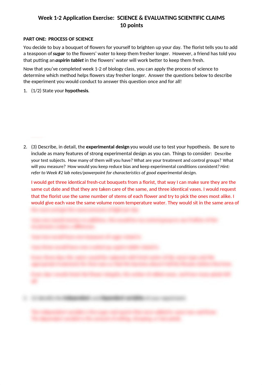 Week 1-2 APPLICATION EXERCISE--PROCESS OF SCIENCE AND EVALUATING SCIENTIFIC CLAIMS Trisha Powers.doc_dcs2objmrbk_page1