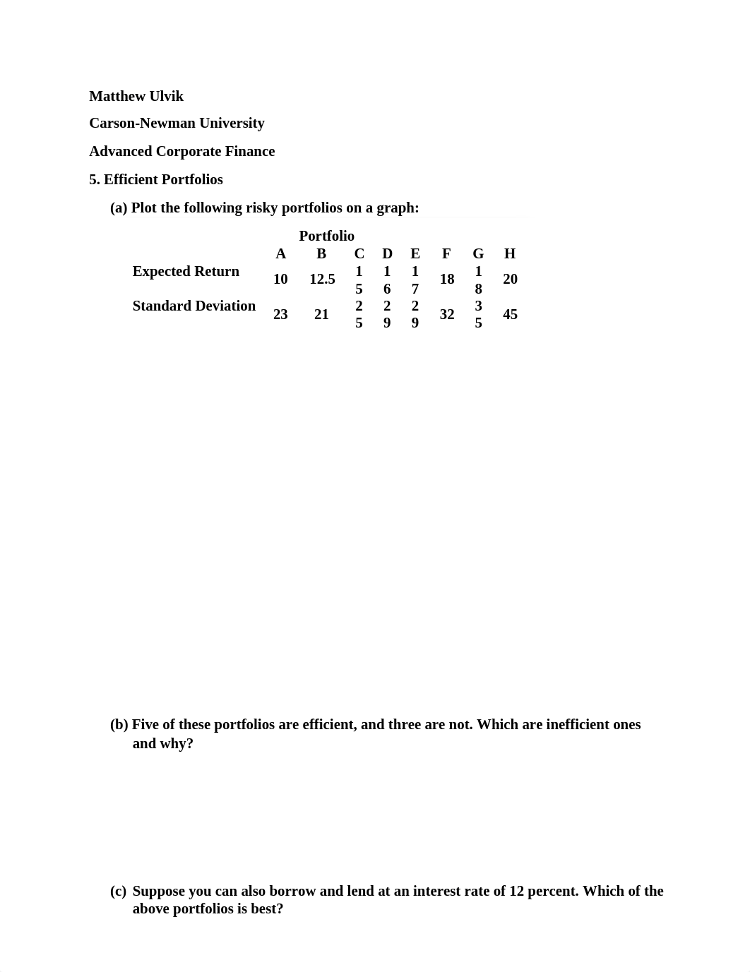 Matthew Ulvik
Carson-Newman University
Advanced Corporate Finance
5. E_dcsuicfqmon_page1