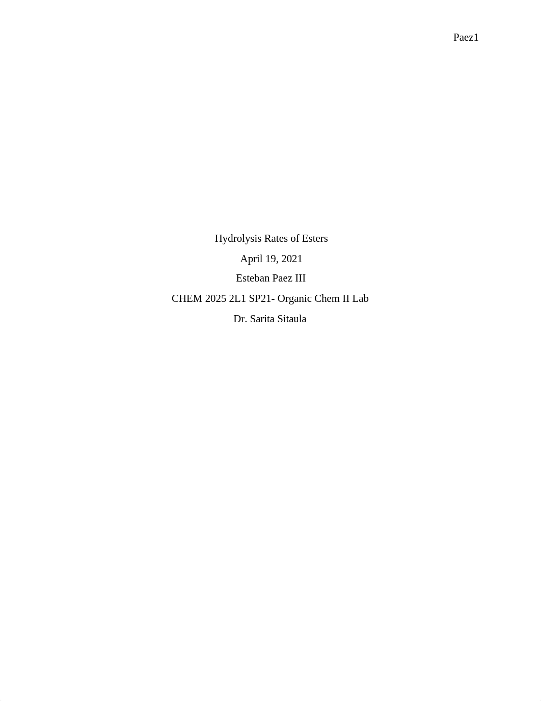 Hydrolysis Rates of Esters.docx_dcsxo3725o9_page1