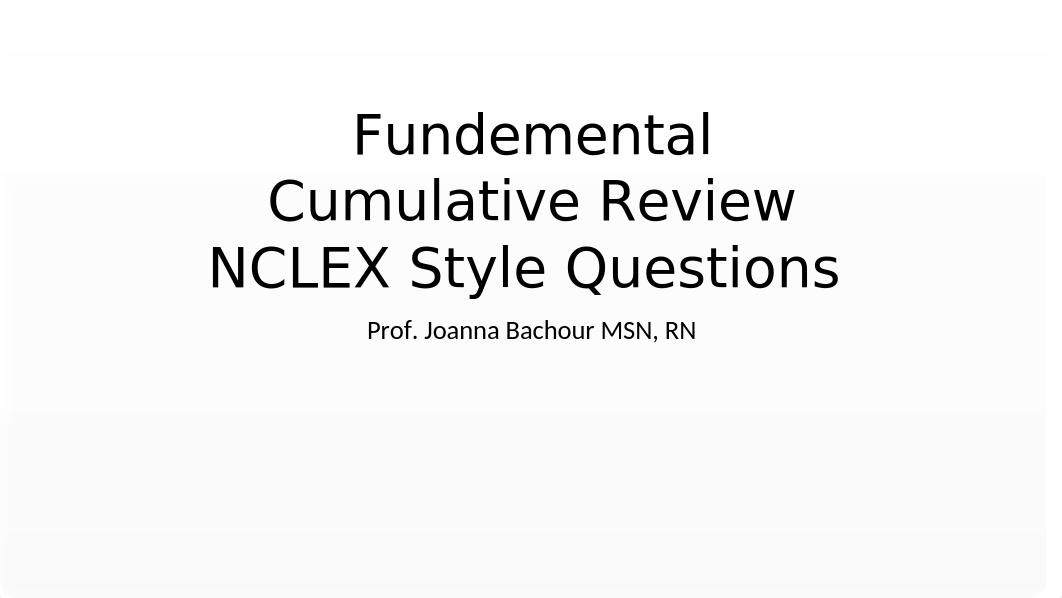 Fundamentals Review Questions 2021  -  Read-Only.pptx_dct6jvclvfc_page1