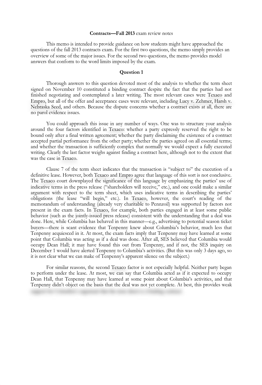 Contracts Exam Fall 2013 model answer memo.pdf_dctbacpmmkm_page1