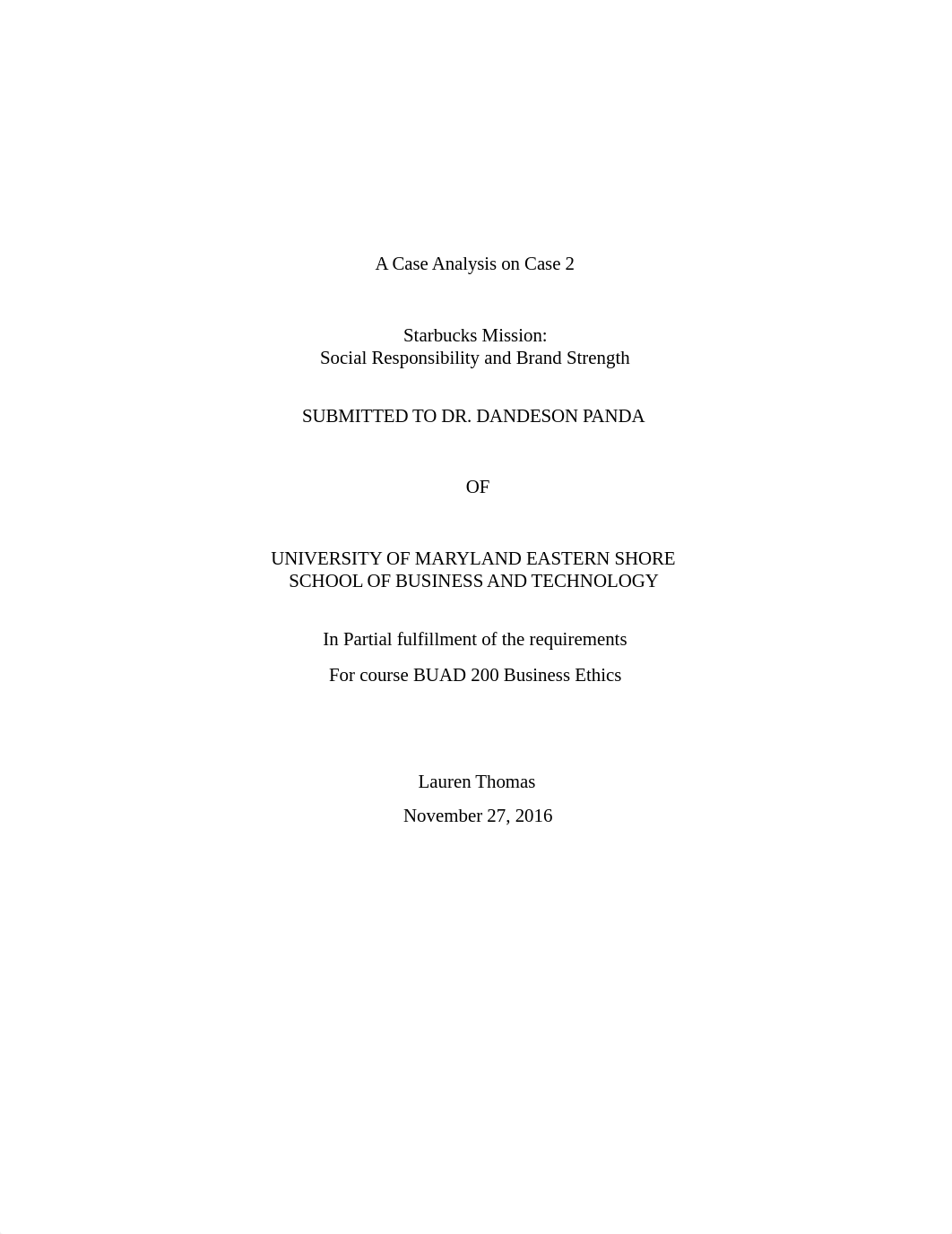 A Case Analysis on Case 2 Star bucks_dctfewvio04_page1