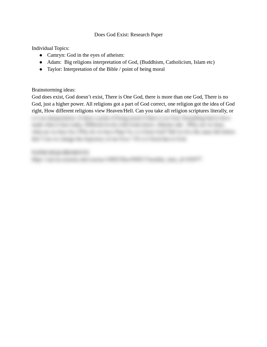 Phil 101 Research Paper: Does God exist?_dctmx5ecqd2_page1