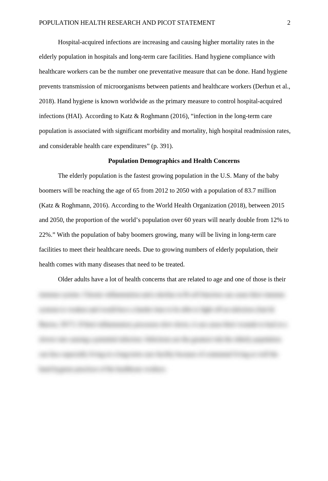 Population Health Research and PICOT Statement- Hand Hygiene Course Hero.docx_dctn8pjvb32_page2