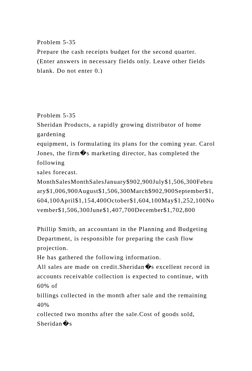 Problem 5-35Prepare the cash receipts budget for the second quarte.docx_dctxr0hhwbc_page2