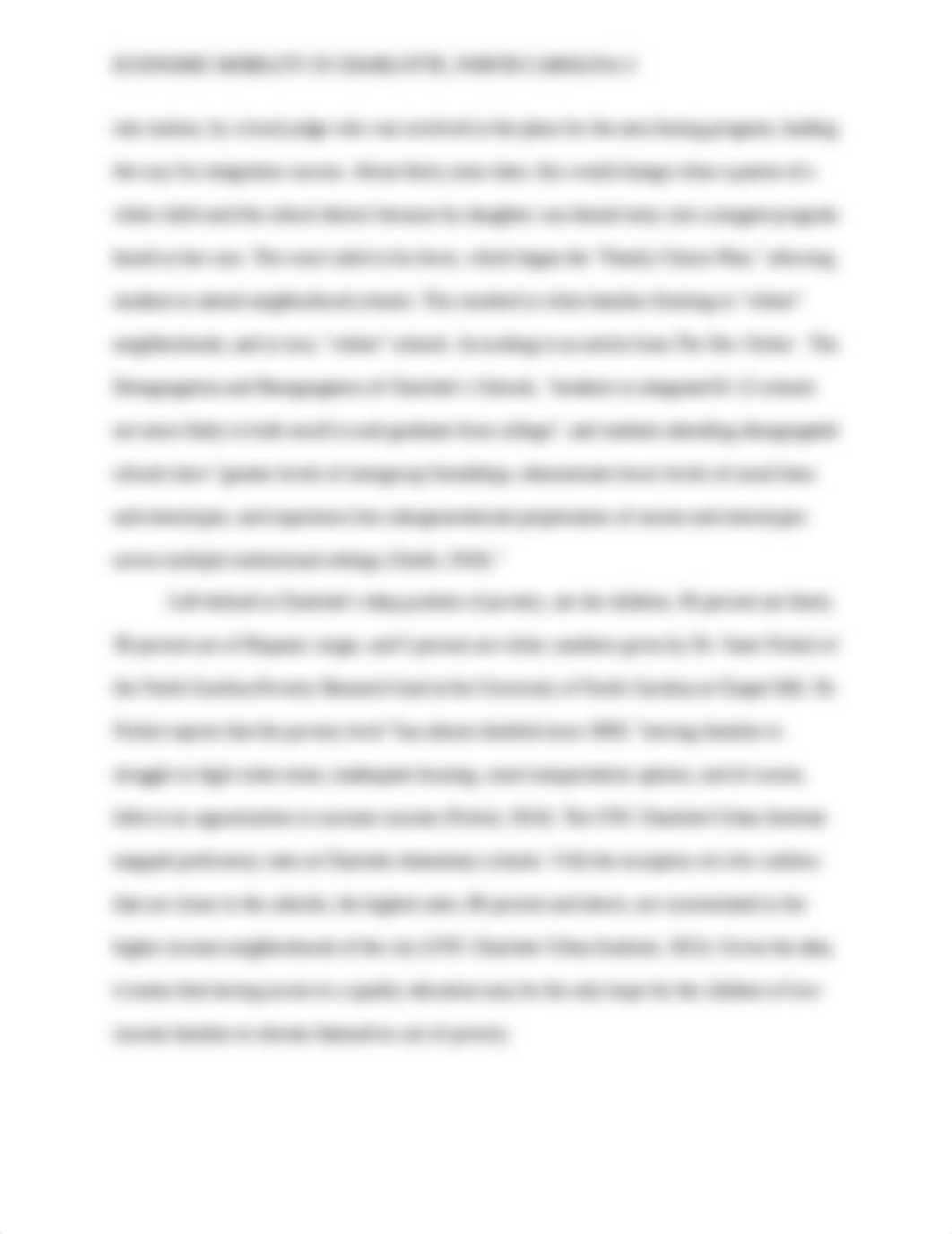 Economic Mobility in Charlotte_QLC L17_Integrative Paper 1_Kelly St. Clair.docx_dcu80nquxna_page3