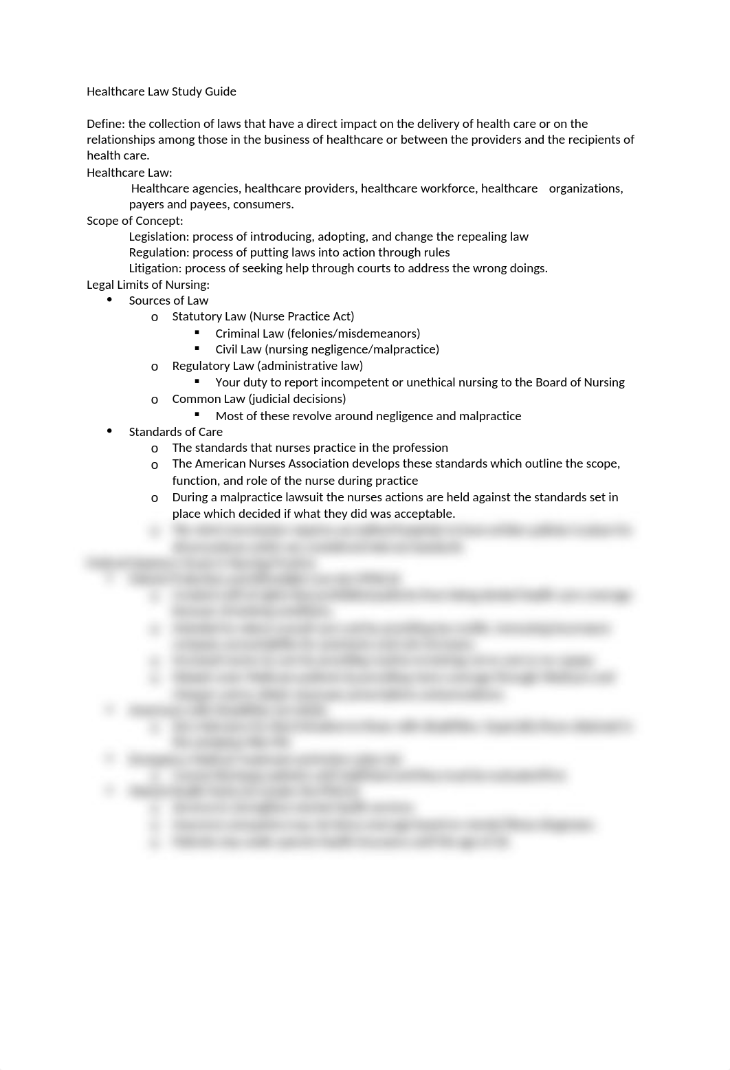 Healthcare Law Study Guide .docx_dcu9w65mzrf_page1