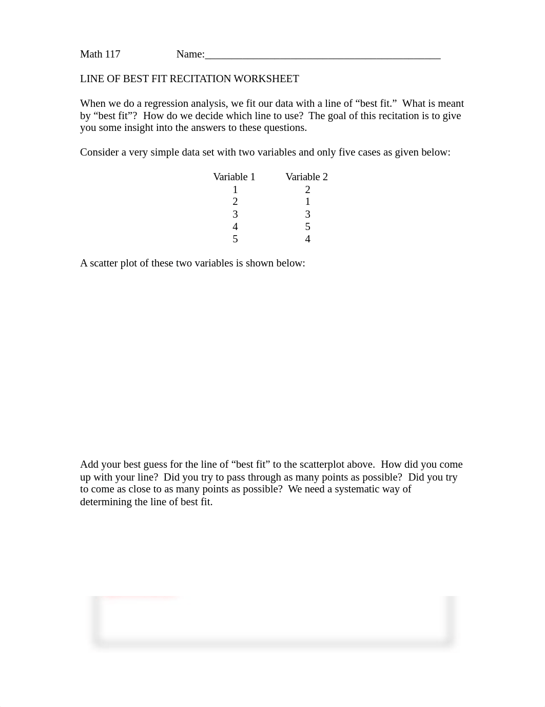 Recitation Line of Best Fit Worksheet-1.doc_dcud7qiojlz_page1