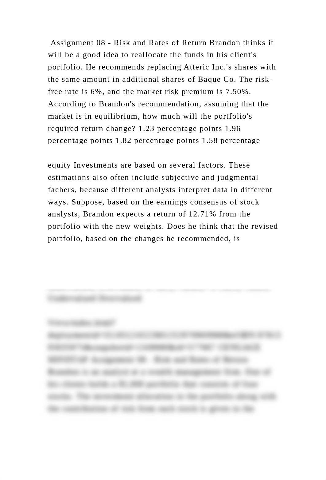 Assignment 08 - Risk and Rates of Return Brandon thinks it will be a .docx_dcvbanbdour_page2