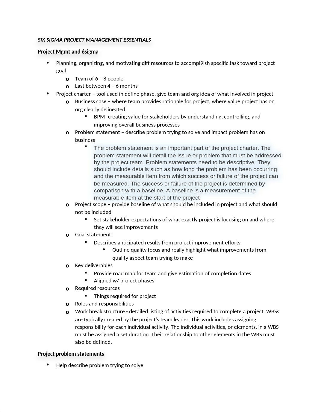 6. SIX SIGMA PROJECT MANAGEMENT ESSENTIALS.docx_dcvbj7hp9ug_page1