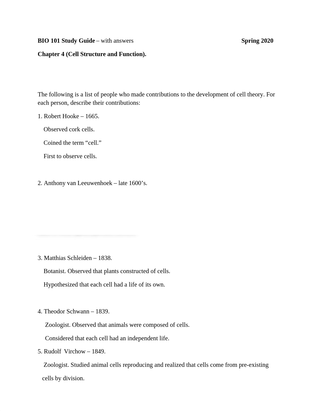 BIO 101 ch.4+5  Study Guide with answers, Spring 2020.doc_dcviuzp71xu_page1