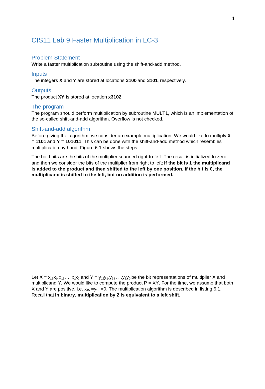 CIS11 Lab 9 Faster Multiplication in LC3-1.docx_dcvzx6vq3le_page1