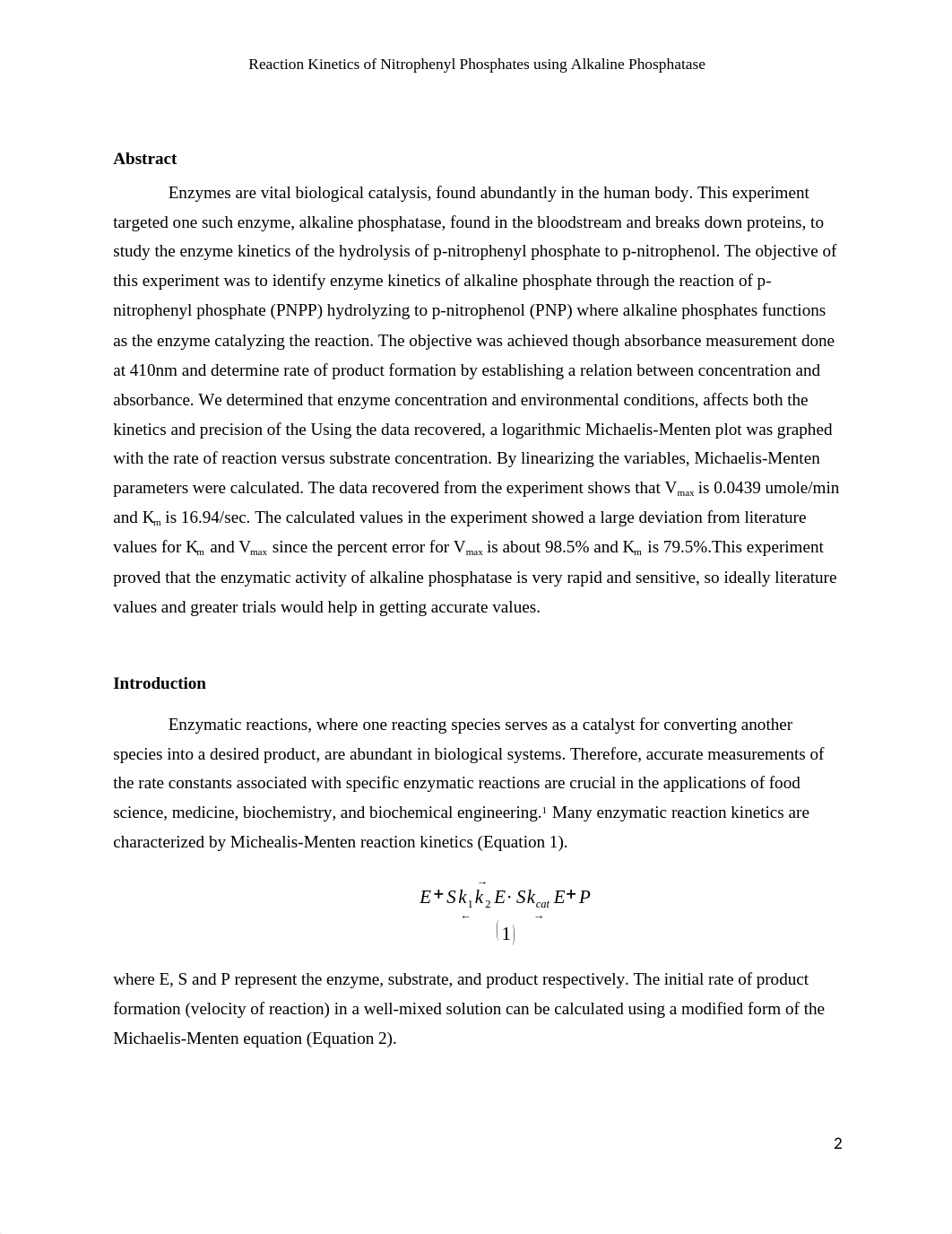 Technical Report R8 - Enzyme Kinetics (Rough Draft).docx_dcw4hilwgcf_page2